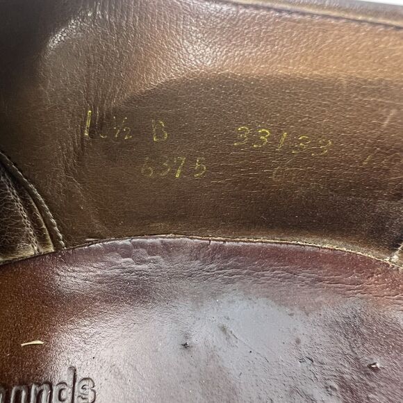 Vintage Allen Edmonds Boulevard Wingtip Shoes Size 10.5 B 6375 Brown USA main image 13